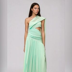 One-Shoulder Mint Green Dress wedding guest like cult Gaia